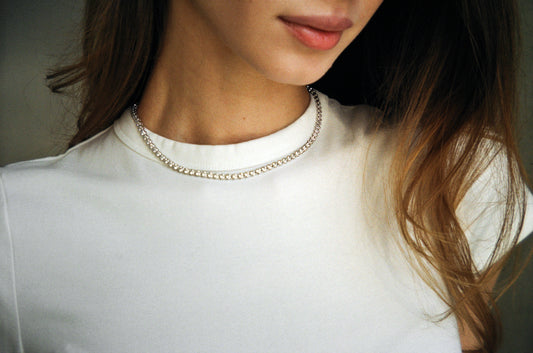 Bezel necklace