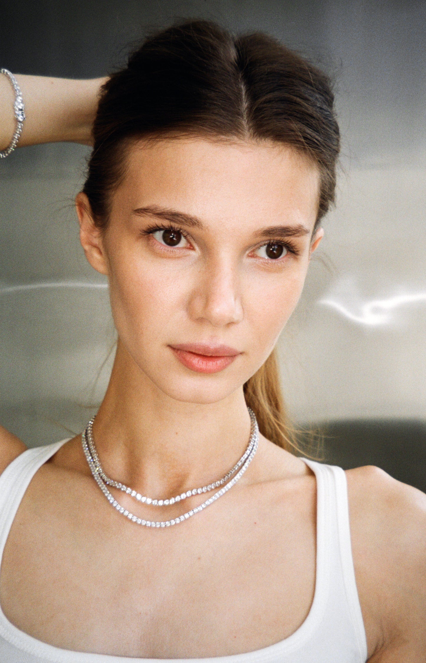 Bezel necklace